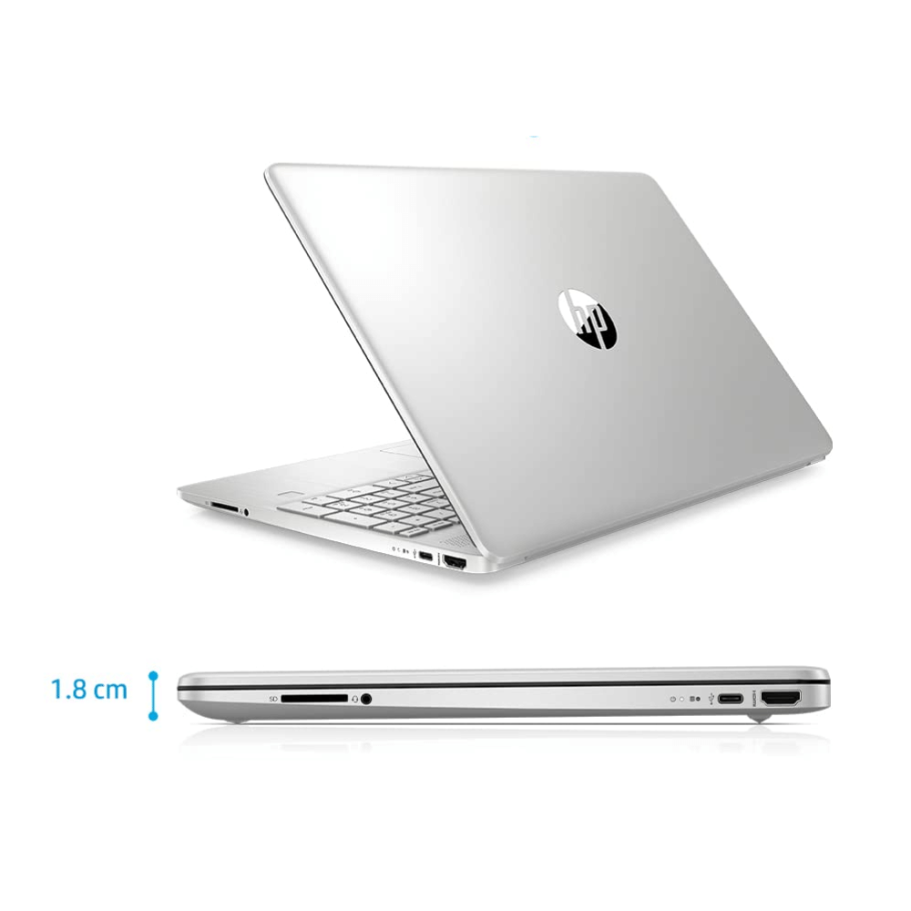 HP/Compaq HP 15 Series 15s-du3038TU (Intel Core i3 11th Gen 15.6 Inch)- Refurbished_Silver_Back_62306