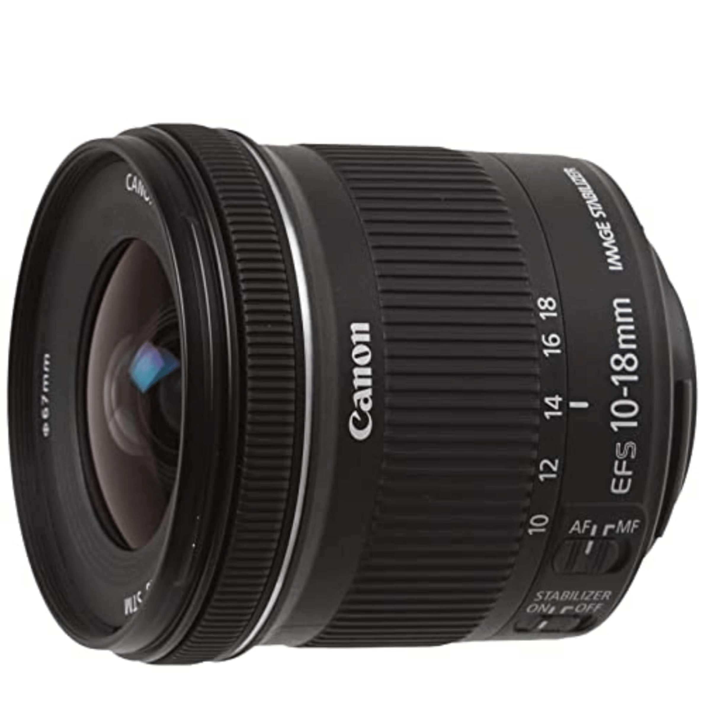 Canon EF-S 10-18mm f/4.5-5.6 is STM Lens - Refurbished Good - Black - Refurbished