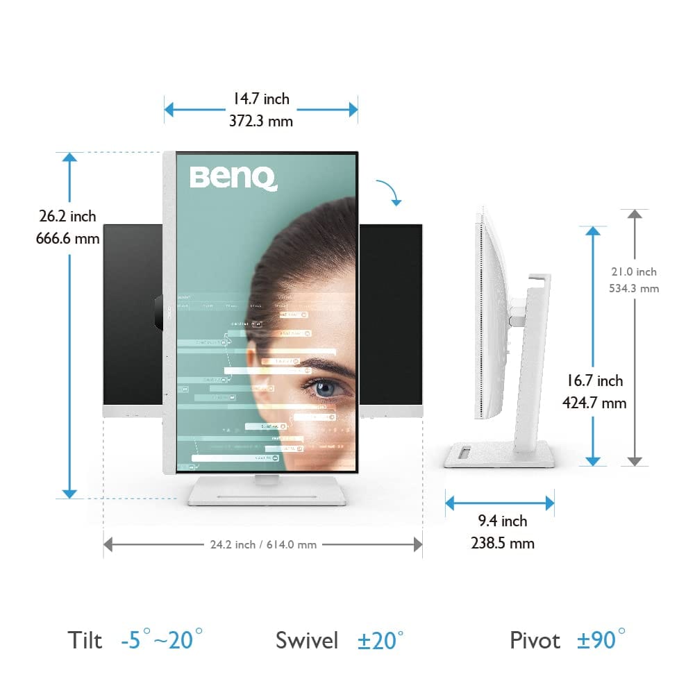 BenQ GW2790QT 27 Inch IPS 75 Hz QHD Monitor  - Unboxed_White_Top_88449