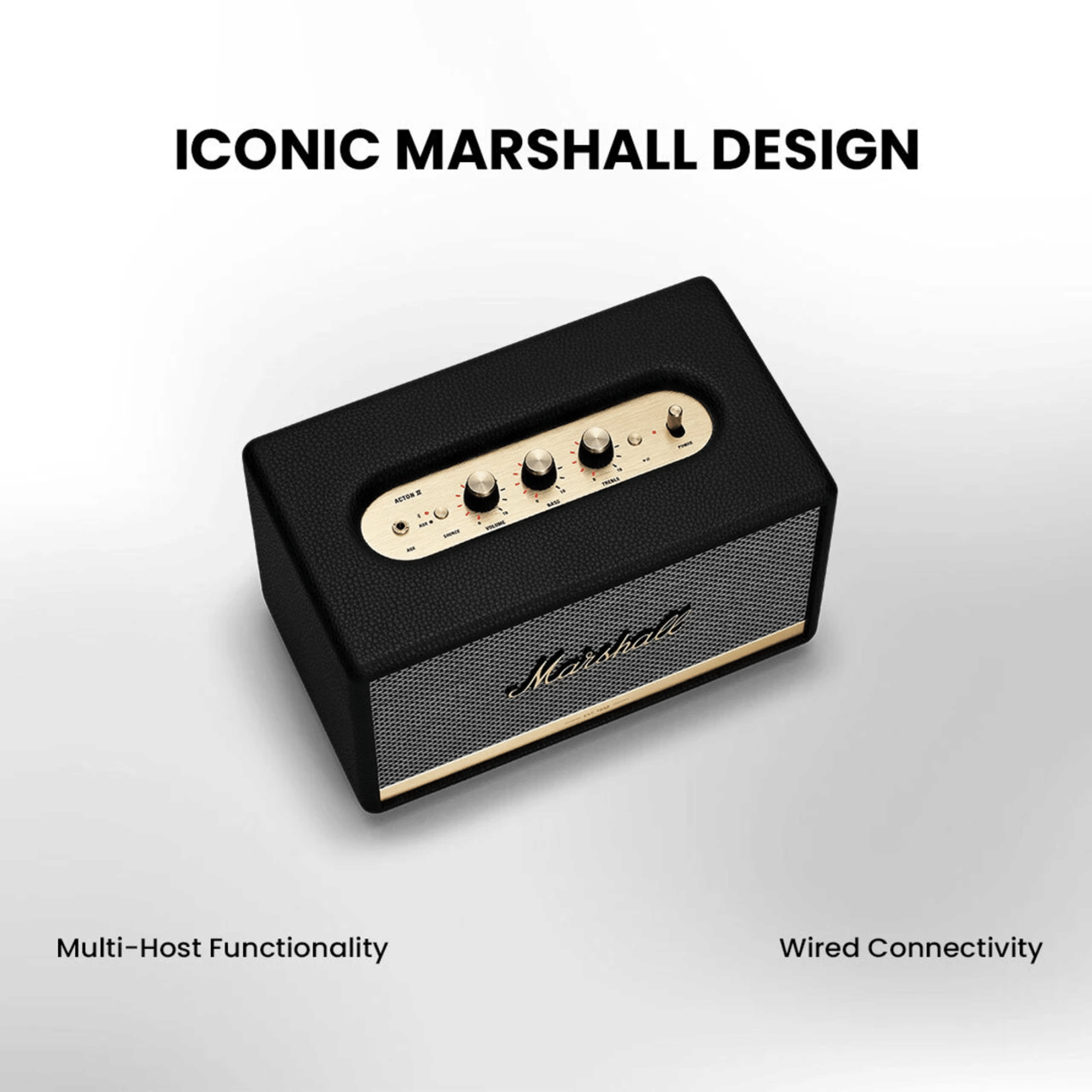 Marshall Acton 2 Bluetooth Speaker - Unboxed_Black_Refurbished Phone_114868