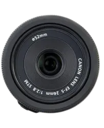 CANON EFS 24mm F/2.8 STM Prime Lens - Refurbished Good - Black - Refurbished_Black_Bottom_115730