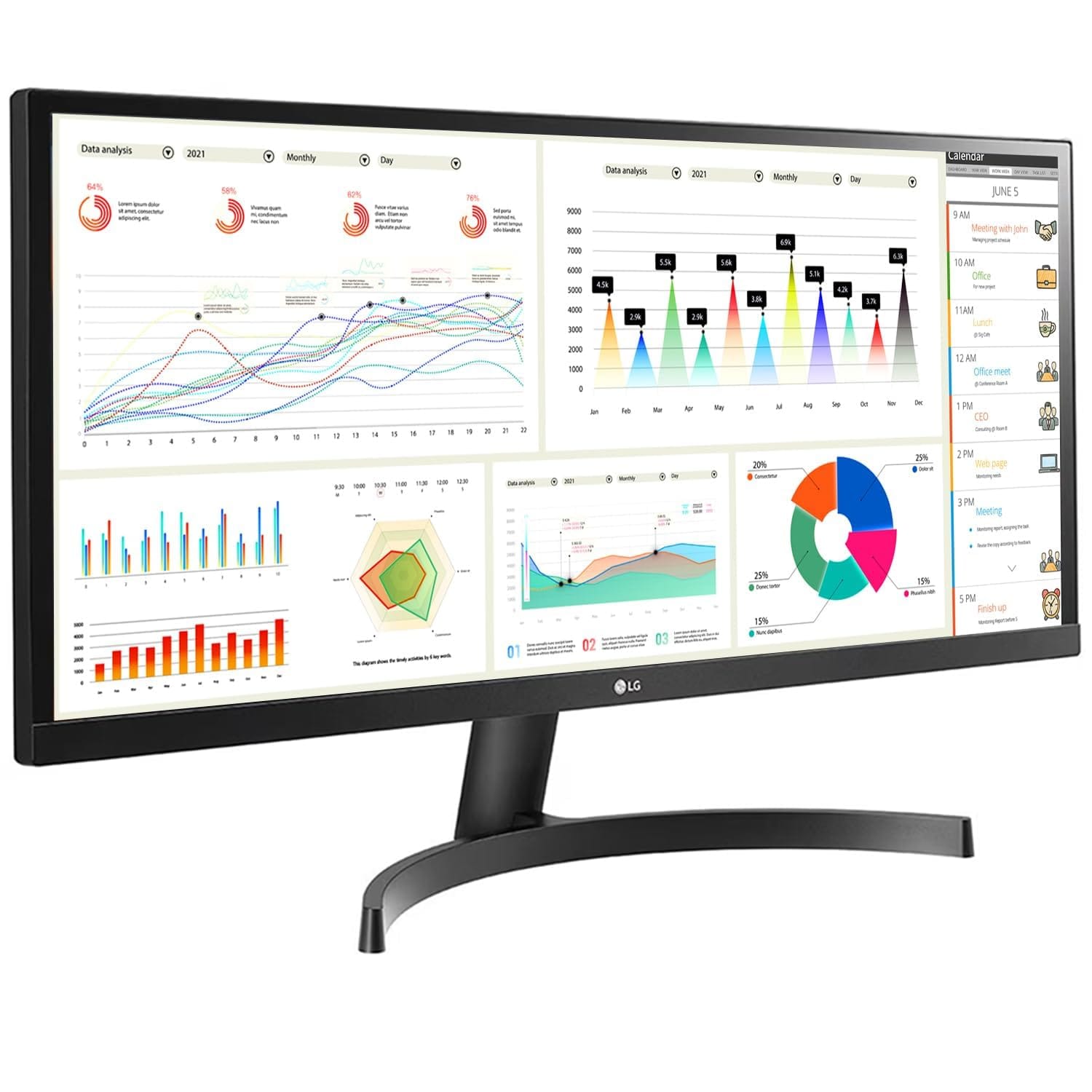 LG 29WL500 29 Inch IPS 75 Hz WFHD Monitor  - Unboxed_Black_Left Side_89725