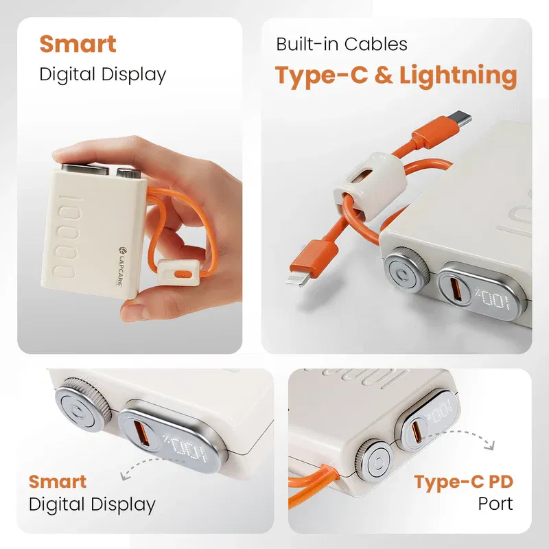 Lapcare Royale (LOX-226) 10000Mah - PowerBank - New - White_White_Top_112992