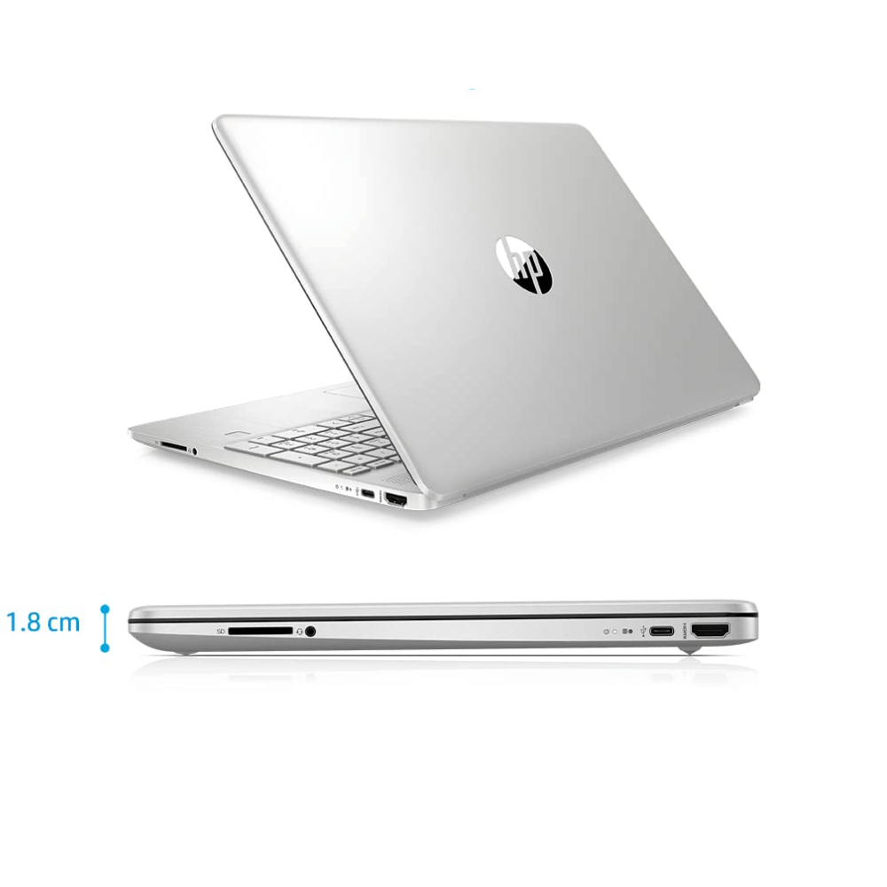 HP/Compaq HP 15 Series 15s-fr2508TU (Intel Core i3 11th Gen 15.6 Inch)- Refurbished_Silver_Back_61406