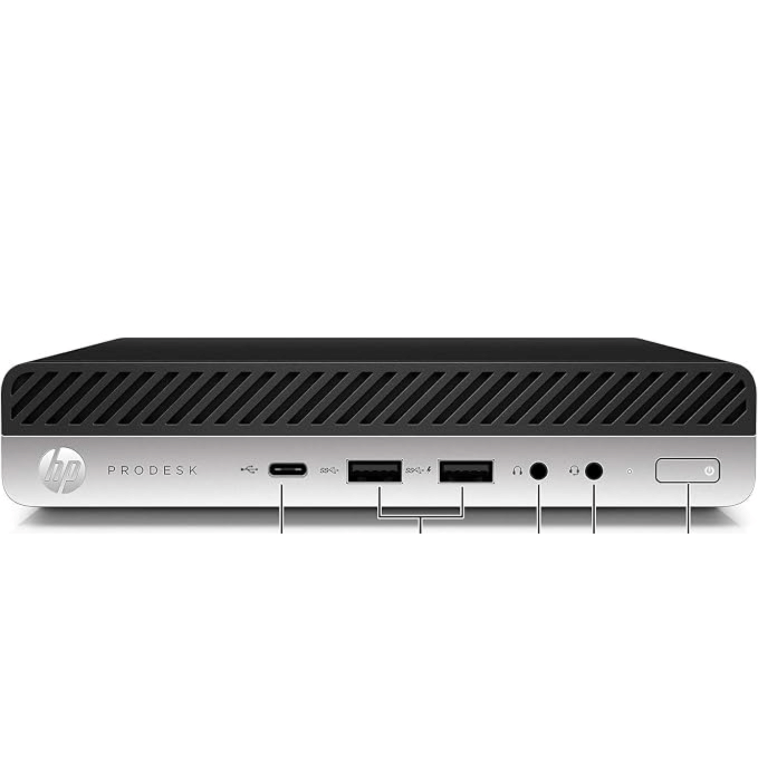 HP ProDesk i3 7th Gen Mini PC - Refurbished_Silver Black_Right Side_123571