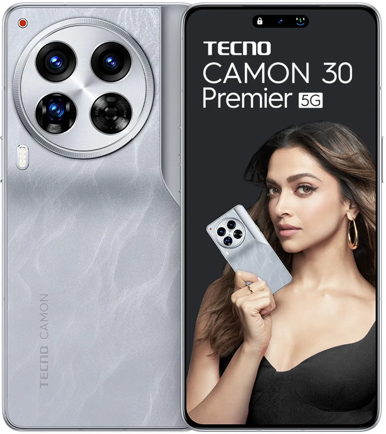 Tecno Camon 30 Premier 5G - Refurbished_Snowy Silver_Top_89324