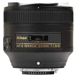 Nikon AF–S 85mm F/1.8G Prime Lens  - Refurbished_Black_Front_123227