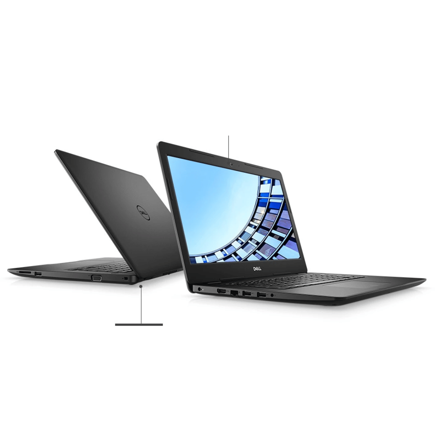 Dell Vostro 3000 Series 3490 (Intel Core i3 10th Gen 14 Inch)- Refurbished_Black_Left Side_90218