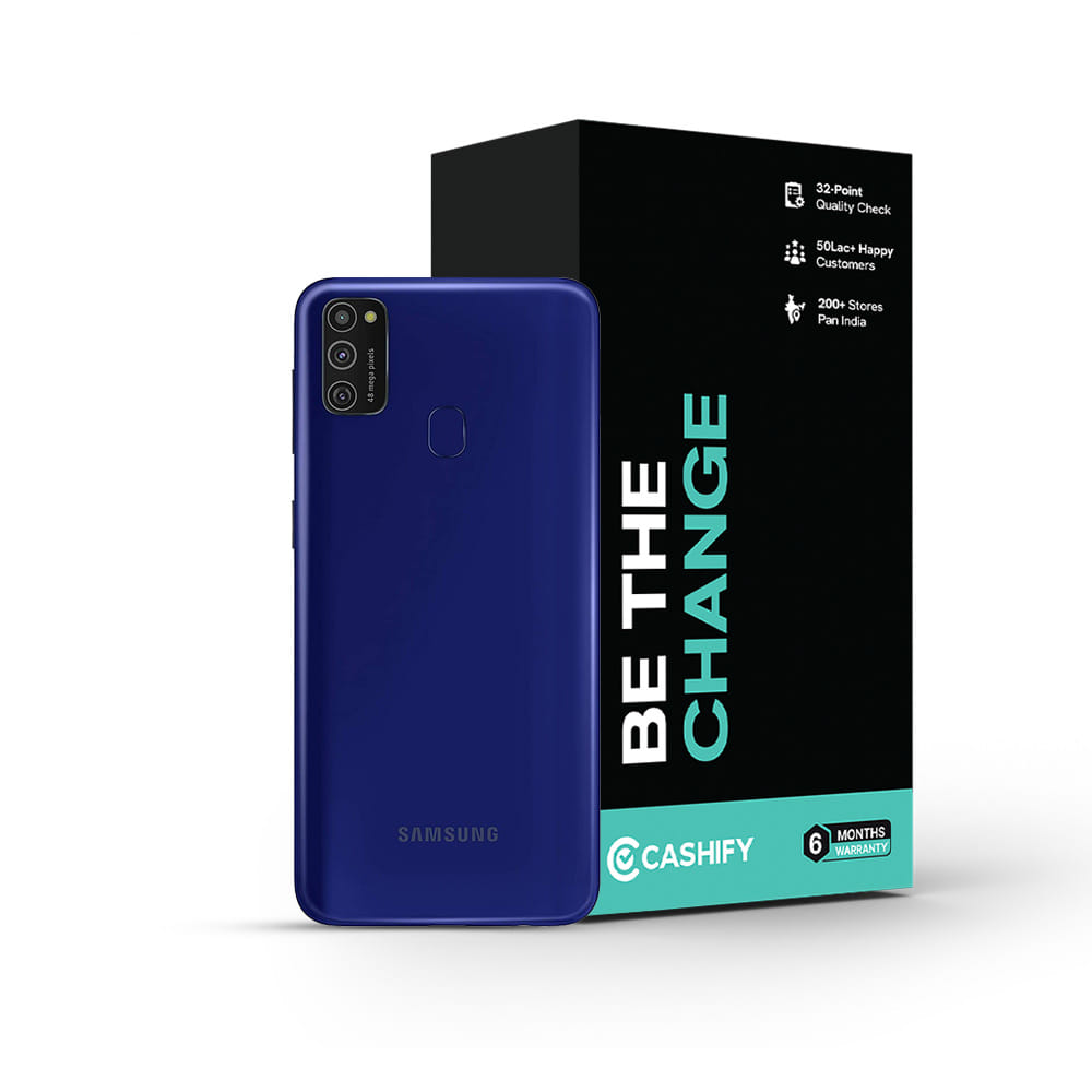 Samsung Galaxy M21 - Refurbished_Midnight Blue_Phone With Box_50238