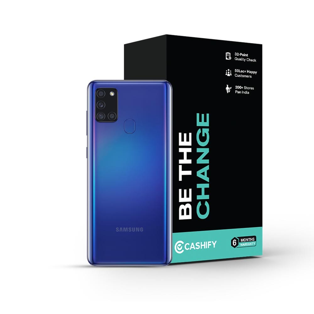 Samsung Galaxy A21s - Refurbished_Blue_Phone With Box_49911