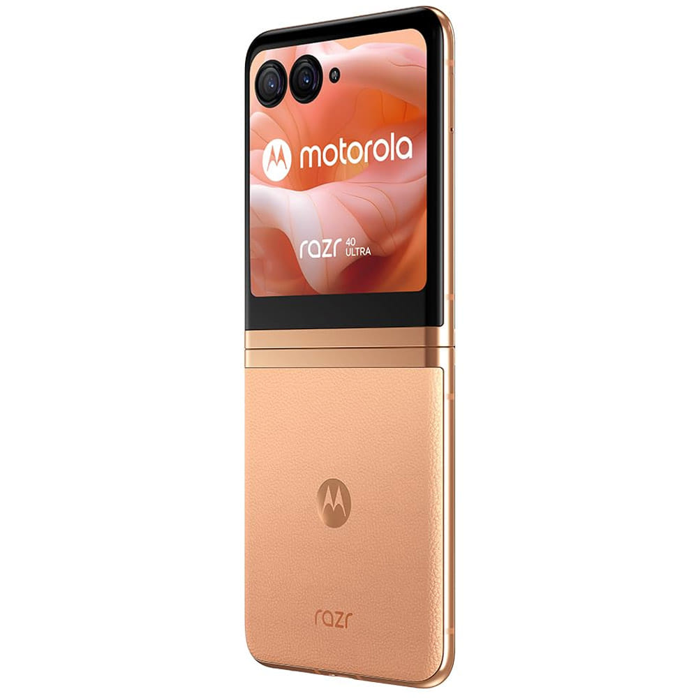Motorola Moto Razr 40 Ultra - Refurbished_Peach Fuzz_Right Side_88051