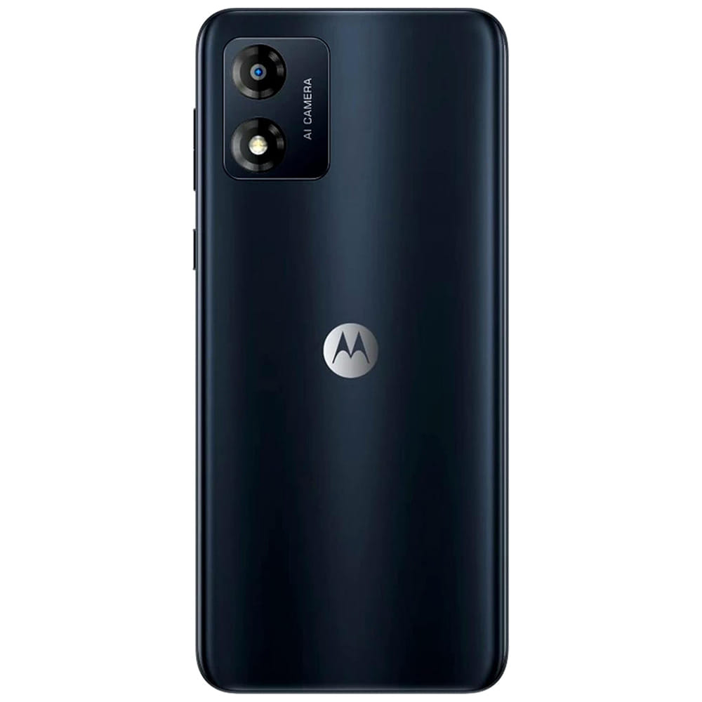 Motorola Moto E13 - Refurbished_Cosmic Black_Back_46422