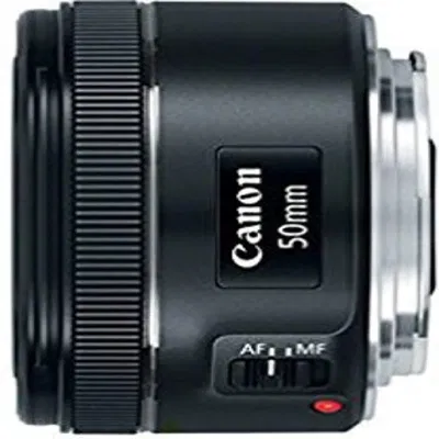Canon EF 50MM F/1.8 STM Lens - Refurbished_Black_Right Side_124986