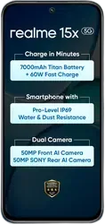 Realme 15X 5G - Refurbished_Aqua Blue_Front_89283