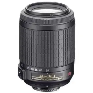 Nikon AF–S DX NIKKOR 55–200mm f/4–5.6G ED VR Telephoto Zoom Lens - Refurbished
