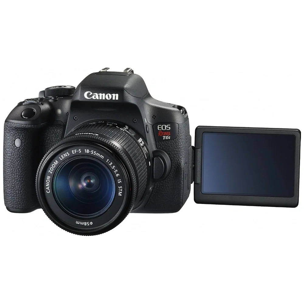 Canon EOS Rebel T6i DSLR Camera - Refurbished_Black_Bottom_133942