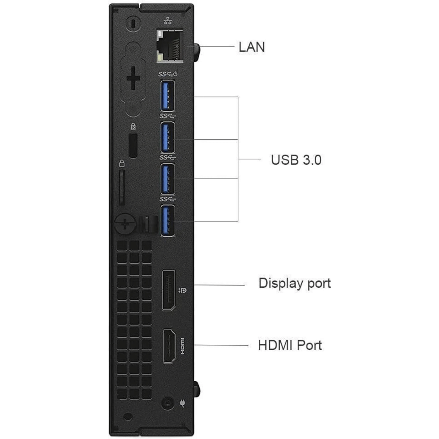 Dell Optiplex i3 7th Gen Mini PC - Refurbished_Black_Top_124278