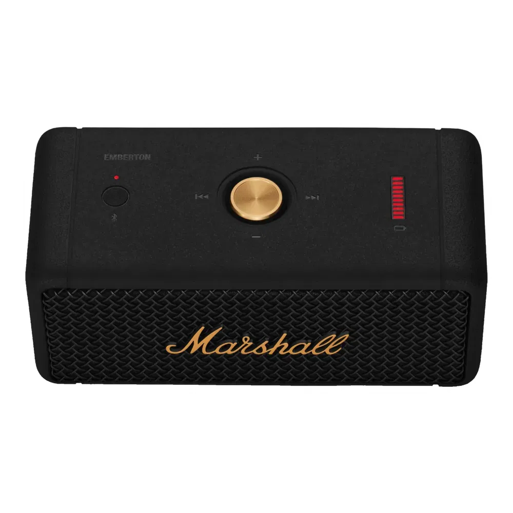Marshall Emberton Bluetooth Speaker - Unboxed_Black Brass _Top_60970