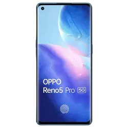 Refurbished OPPO Reno5 Pro 5G Astral blue front