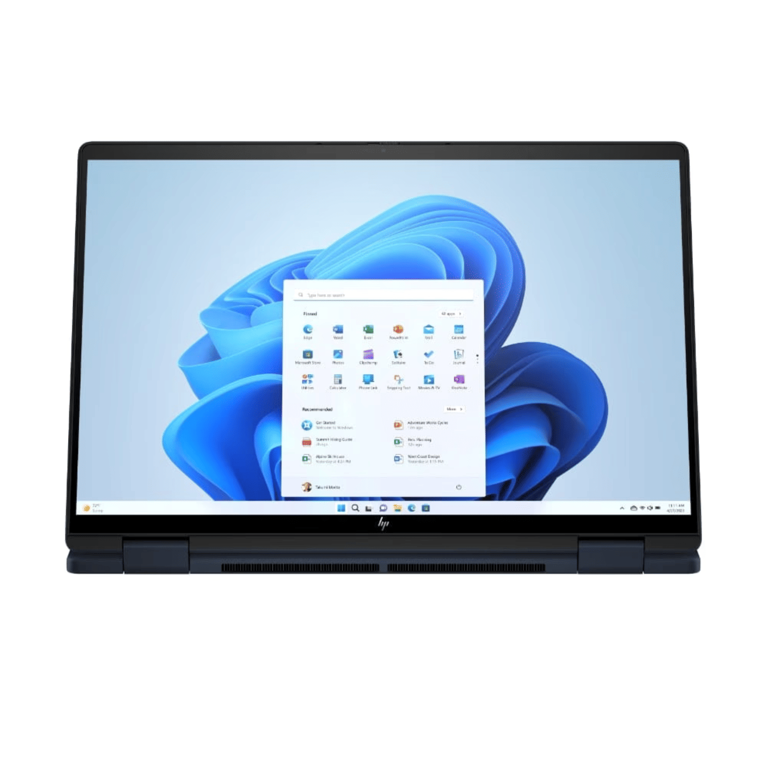 HP/Compaq Envy x360 Series 2-in-1 Laptop14-fc0078TU TOUCH SCREEN (Intel core Ultra 5 125U 14 Inch)- Refurbished_Blue_Top_124976