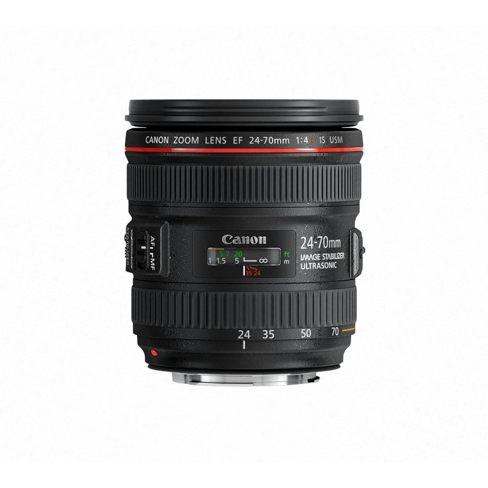 Canon Ef/24-70mm f/4.0 IS USM Standard Zoom Lens - Refurbished Good - Black - Refurbished