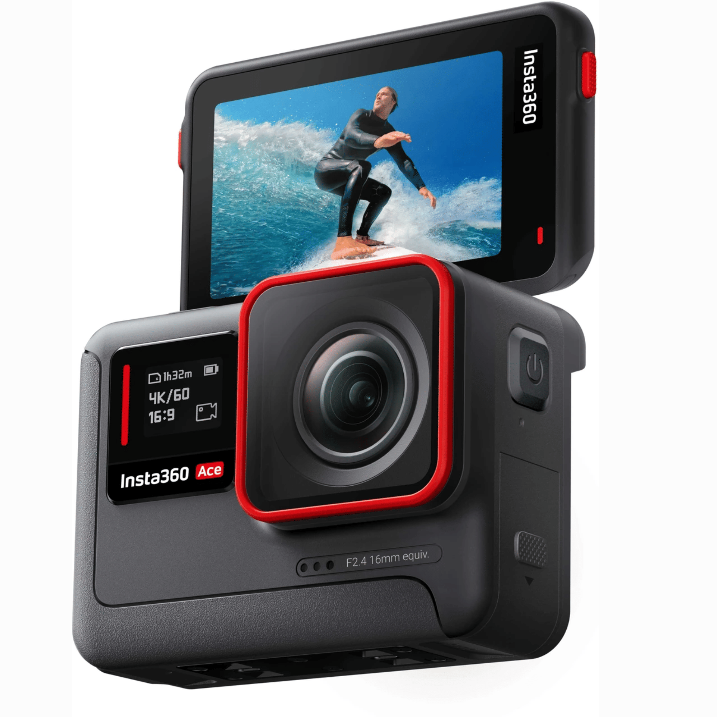Insta360 Ace 48MP Sports Action Camera - Refurbished_Black_Back_123920