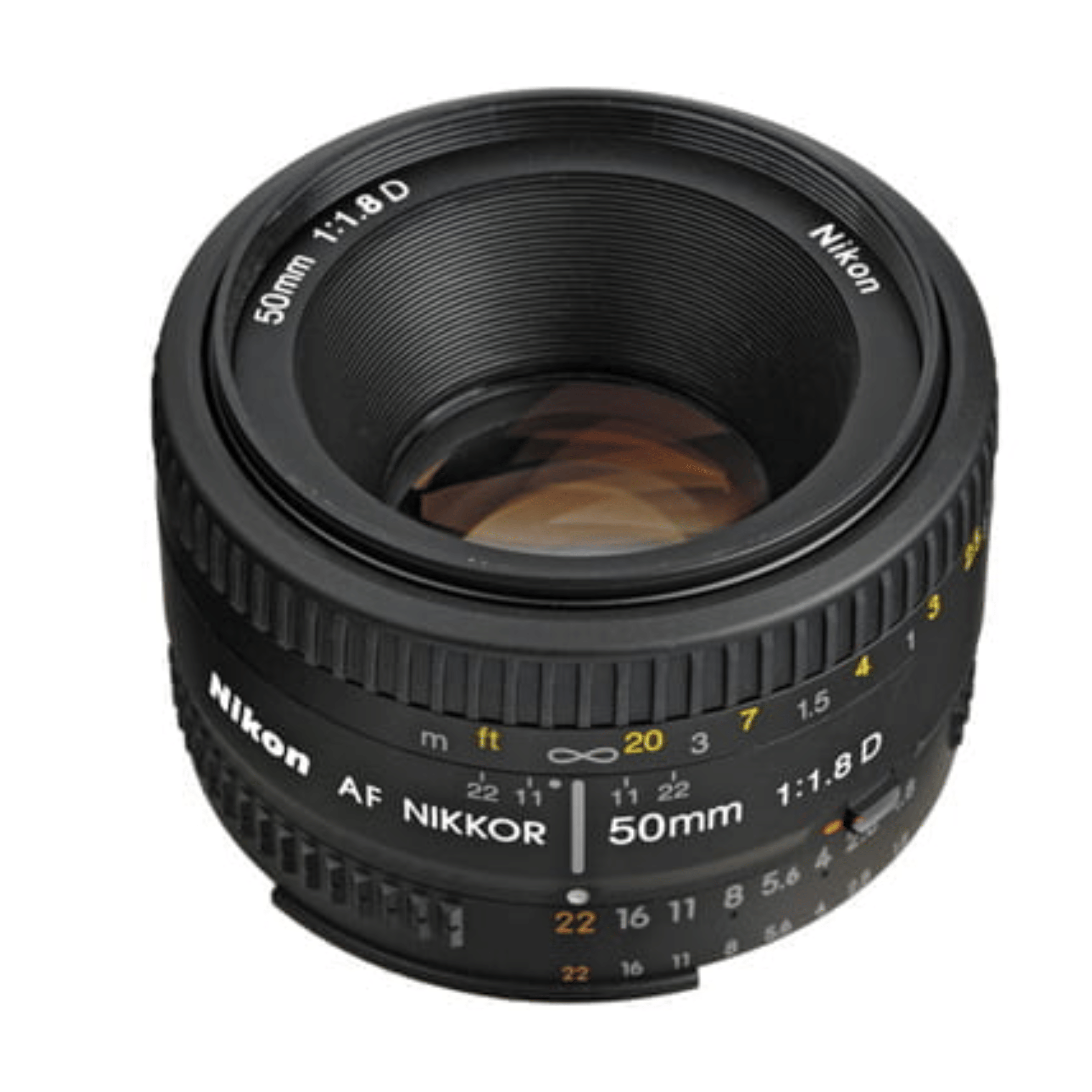 Nikon 50mm f/1.8D AF (Prime) Standard Zoom Lens - Refurbished Good - Black - Refurbished_Black_Bottom_123562