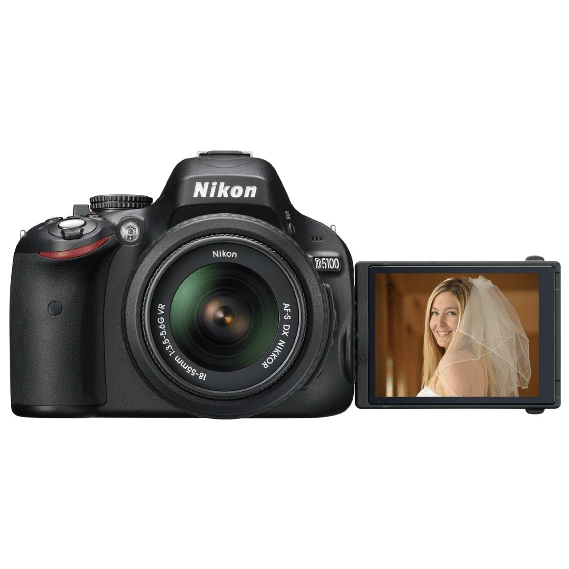 Nikon D5100 16.2MP DSLR - Refurbished_Black_Top_114989