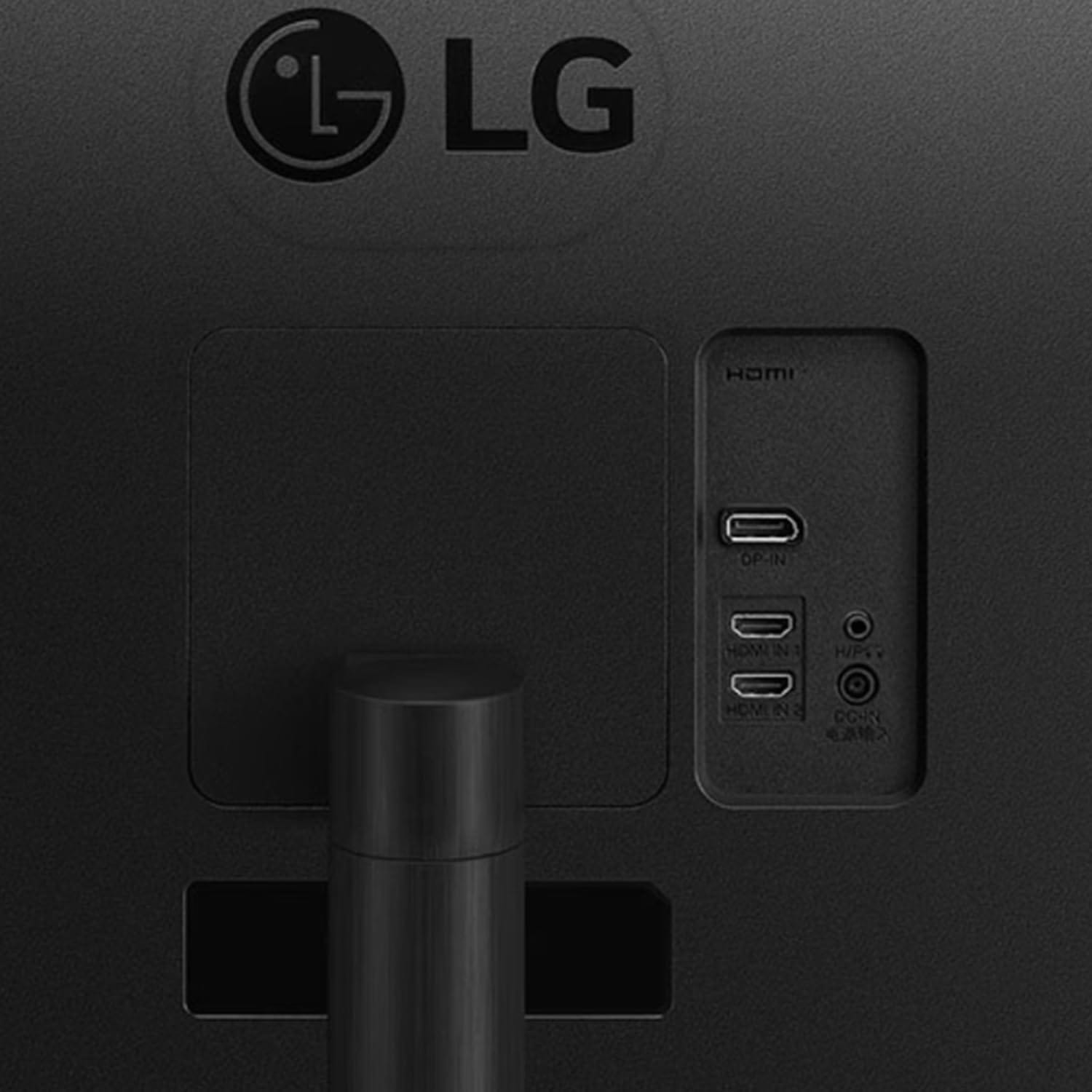 LG 34WR50QC 34 Inch 100 Hz Curved Ultra Wide WQHD Monitor  - Unboxed_Black_Back_89667