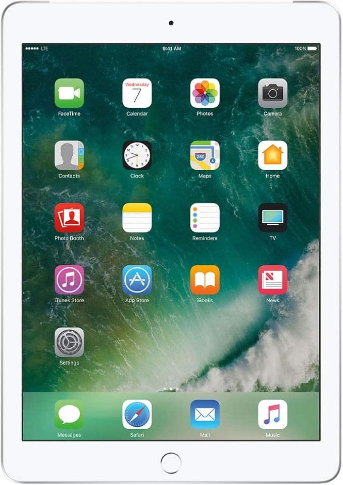 Apple iPad 9.7 32GB Wifi+Cellular (2017)- Refurbished_Silver_Front_87018