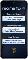 Realme 15X 5G - Refurbished_Marine Blue_Front_89289
