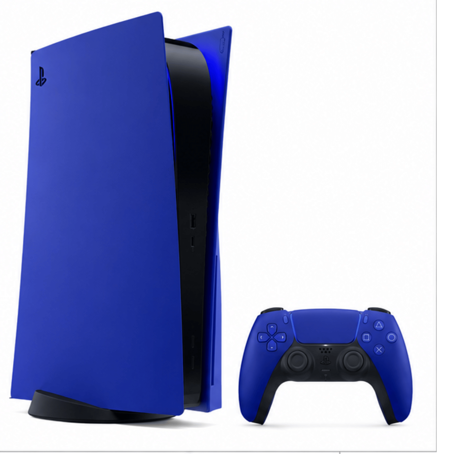 Sony Play Station 5 Gaming Console (PS5)- Refurbished_Blue_Left Side_123417