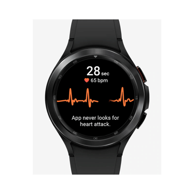 Samsung Galaxy Watch4 Classic (46mm, LTE)- Refurbished,Cashify Warranty,  Good, Space Black-Stainless Steel, 46 mm, LTE, Black-Sport Band