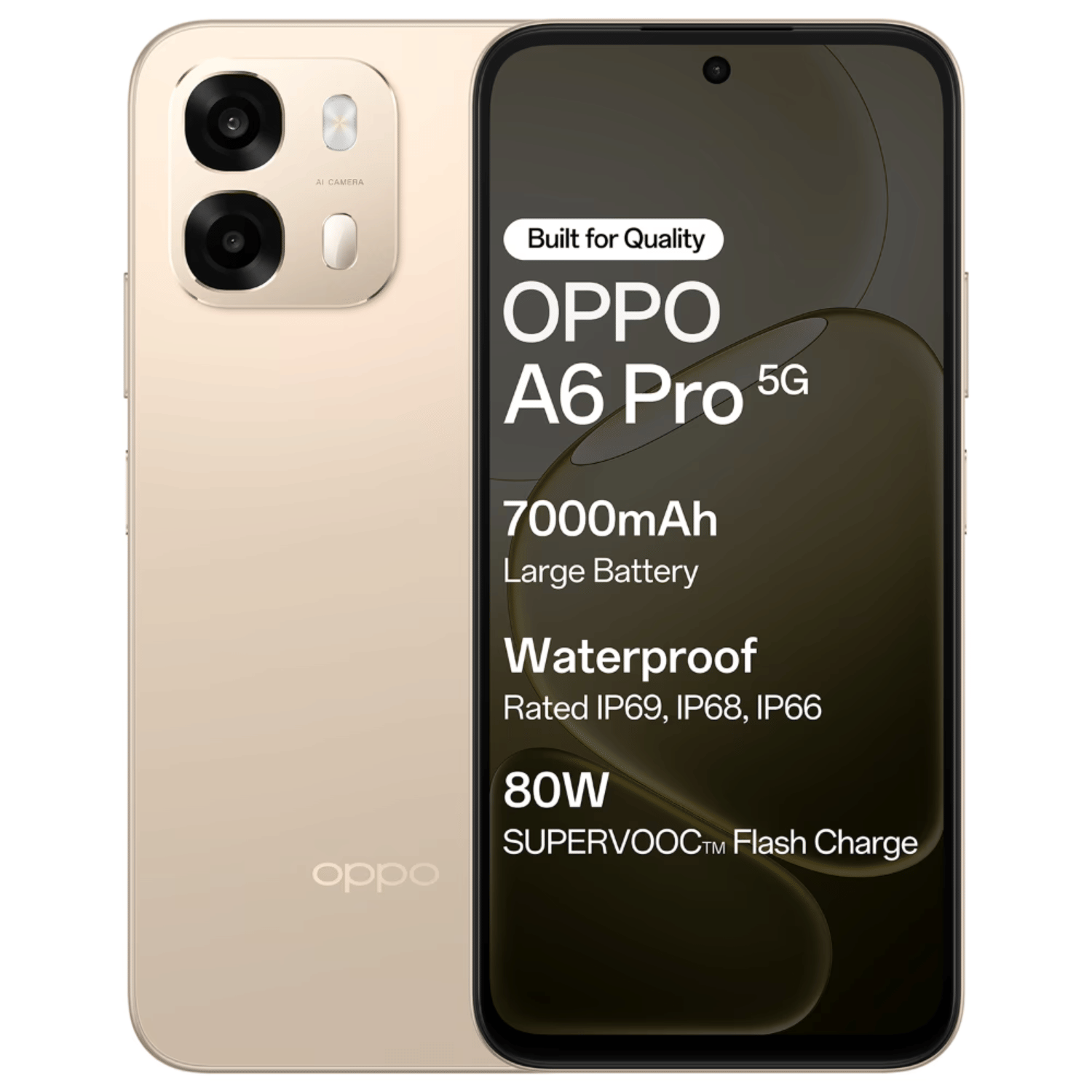 OPPO A6 Pro 5G - Refurbished_Aurora Gold_Top_112772