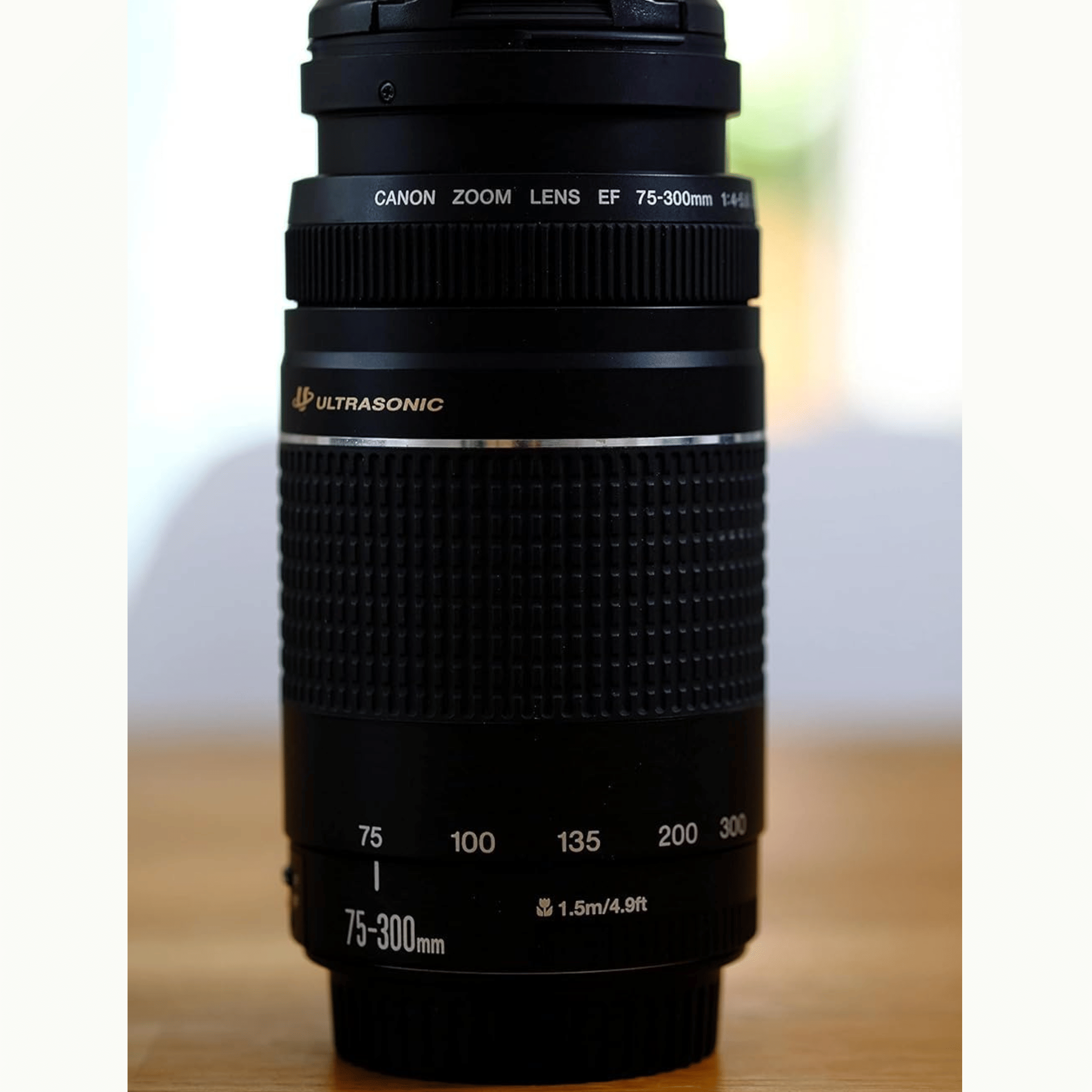 Canon 75-300mm Telephoto Zoom Lens - Refurbished Good - Black - Refurbished_Black_Right Side_115165