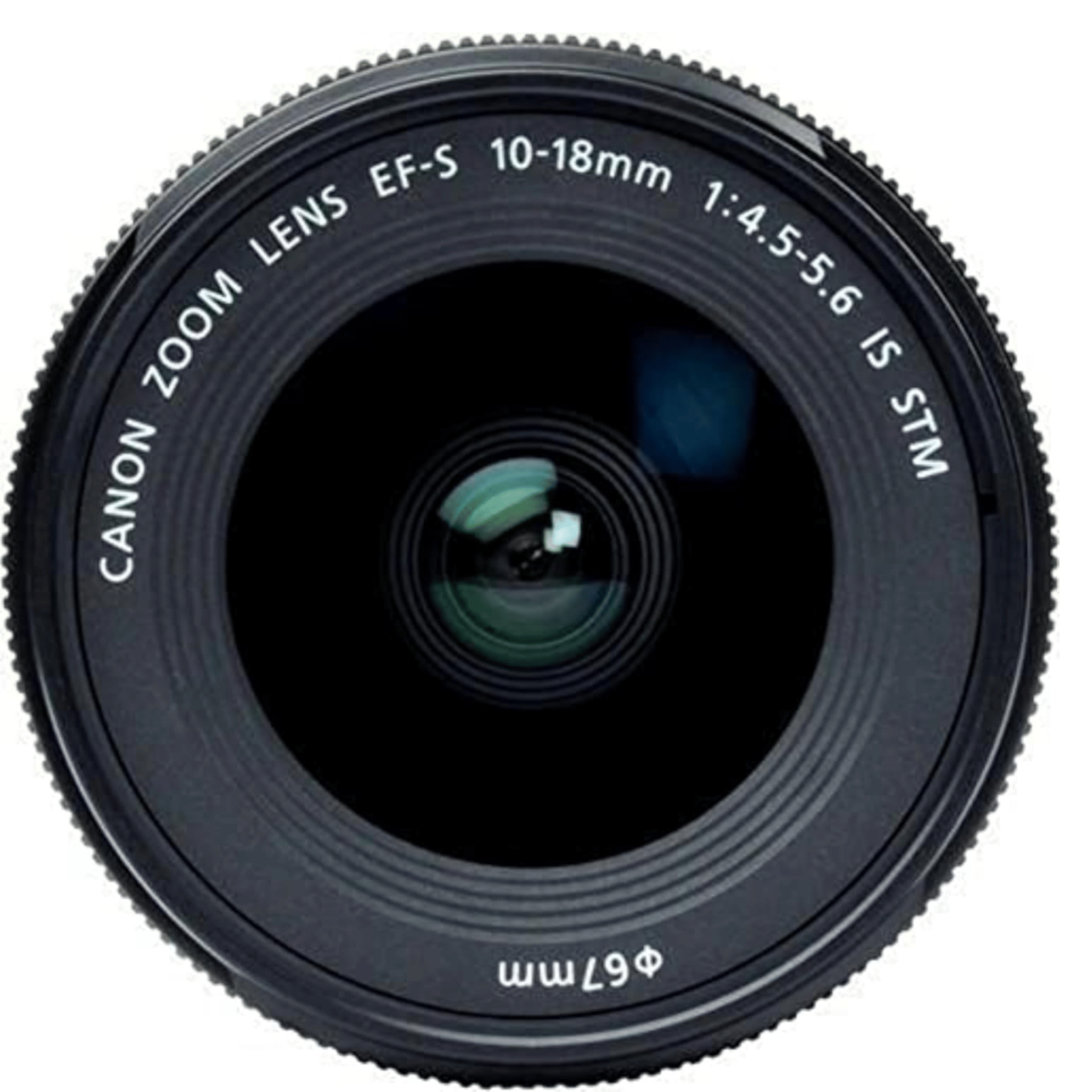 Canon EF-S 10-18mm f/4.5-5.6 is STM Lens - Refurbished Good - Black - Refurbished_Black_Top_115161
