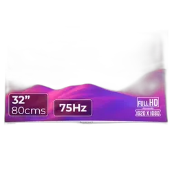 ZEBRONICS AC32FHD 32 Inch 75Hz LED Curved FHD Monitor  - Unboxed_White_Front_89738