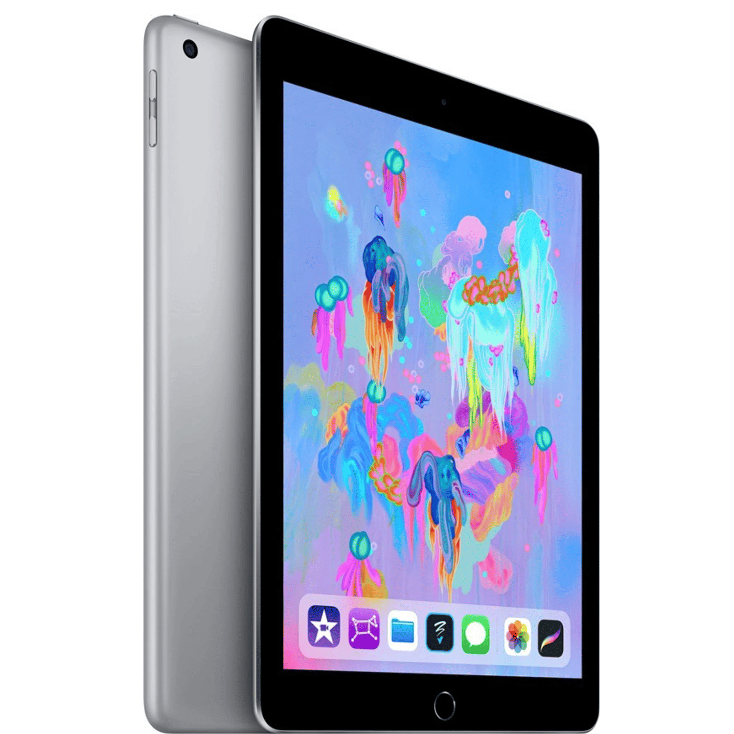 Apple Ipad 2018 6th Generation (9.7 inch, Wifi+Cellular)- Refurbished_Space Grey_Top_90305