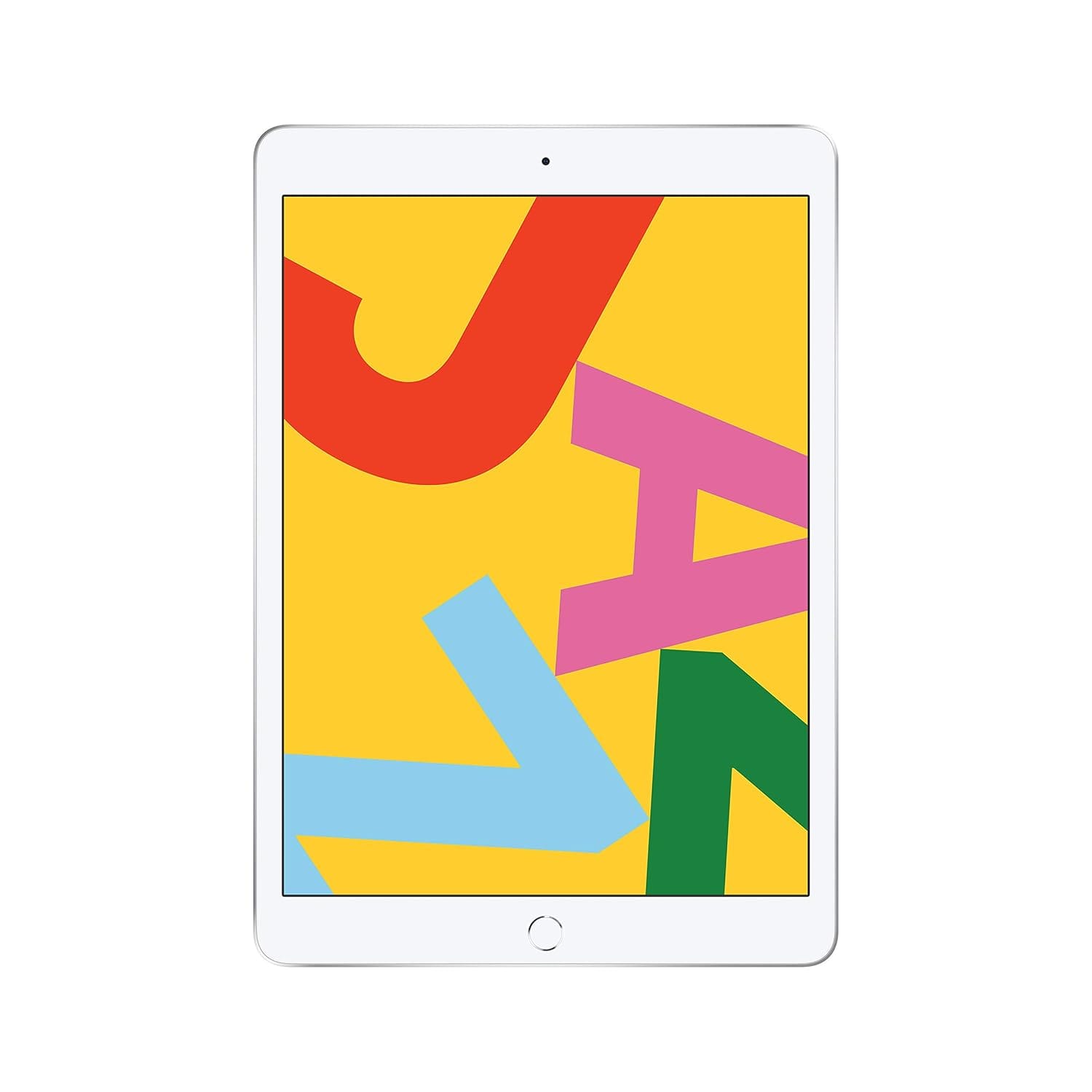 Apple iPad 2019 7th Generation(10.2 inch, Wifi+Cellular)- Refurbished_Silver_Front_89587
