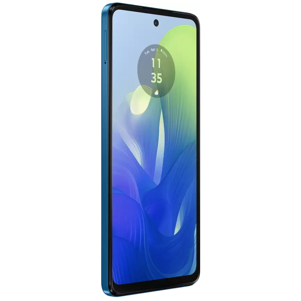 Motorola Moto G04s - Refurbished_Satin Blue_Left Side_53374