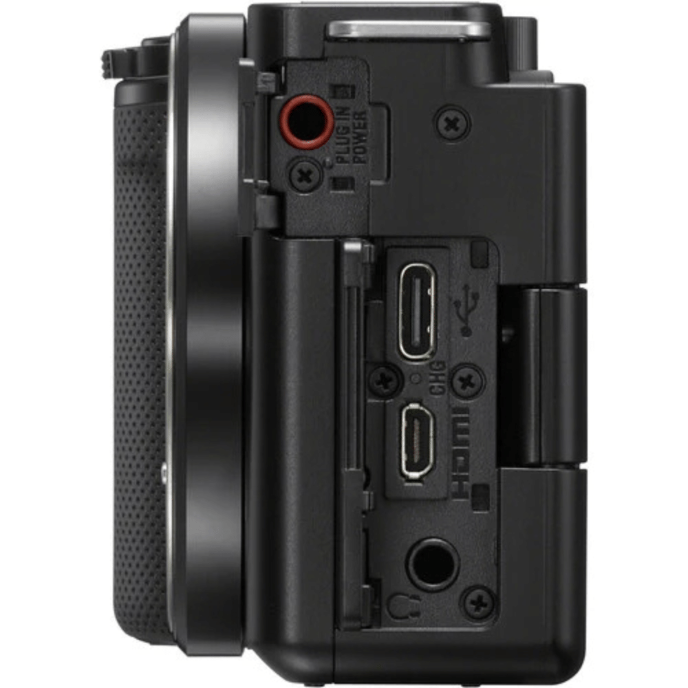 Sony Alpha ZV–E10 24.2MP Mirrorless Camera - Refurbished_Black_Right Side_126328