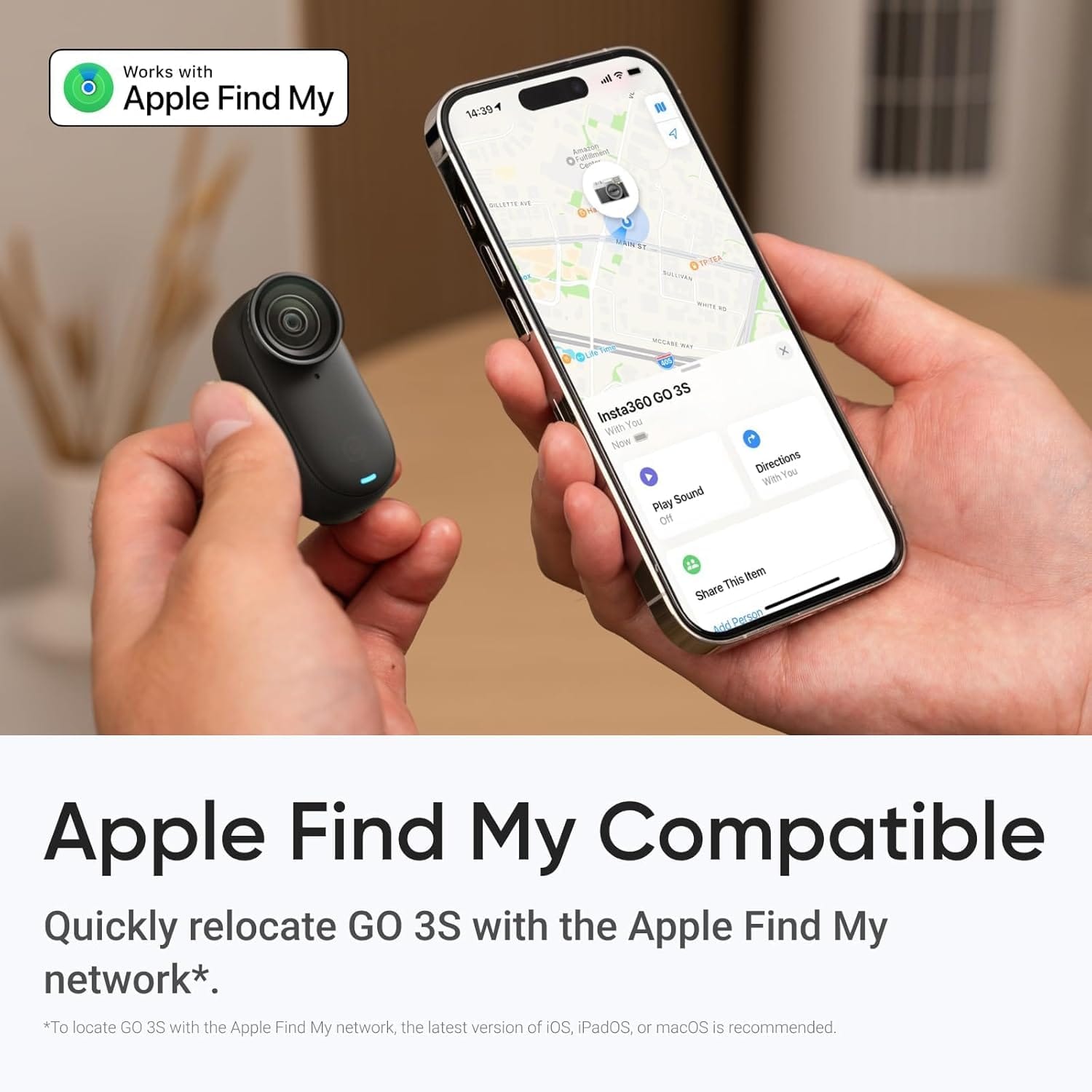 Insta360 GO 3S 48MP Action Camera (128 GB) - Refurbished_Black_Bottom_88782