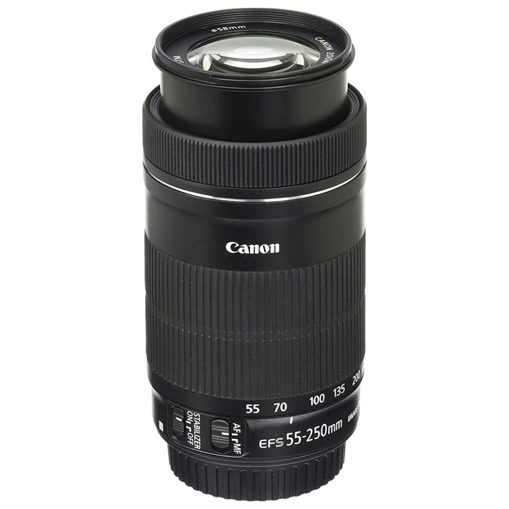 Canon EF-S 55-250mm f/4.0-5.6 IS II Telephoto Zoom Lens - Refurbished Good - Black - Refurbished
