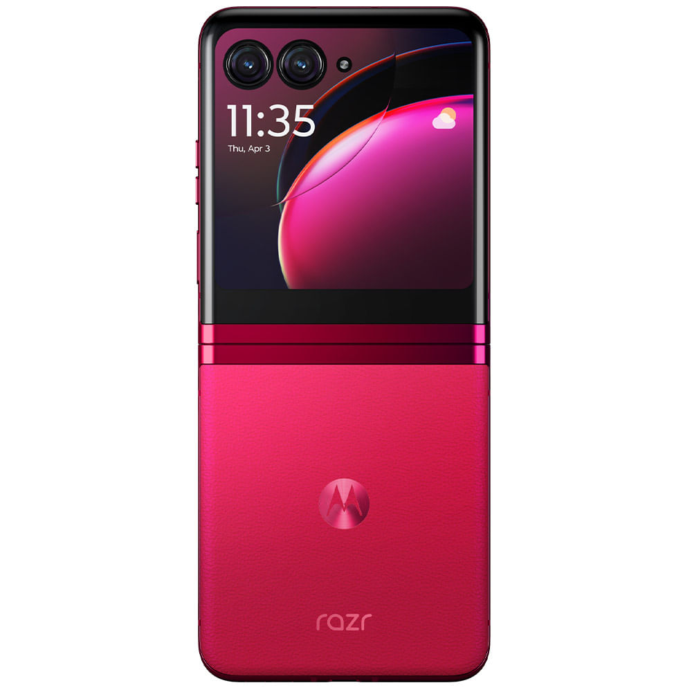 Motorola Moto Razr 40 Ultra - Refurbished_Viva Magenta_Back_51394