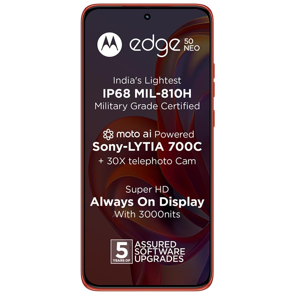 Motorola Moto Edge 50 Neo - Refurbished_Pantone Poinciana_Front_52024