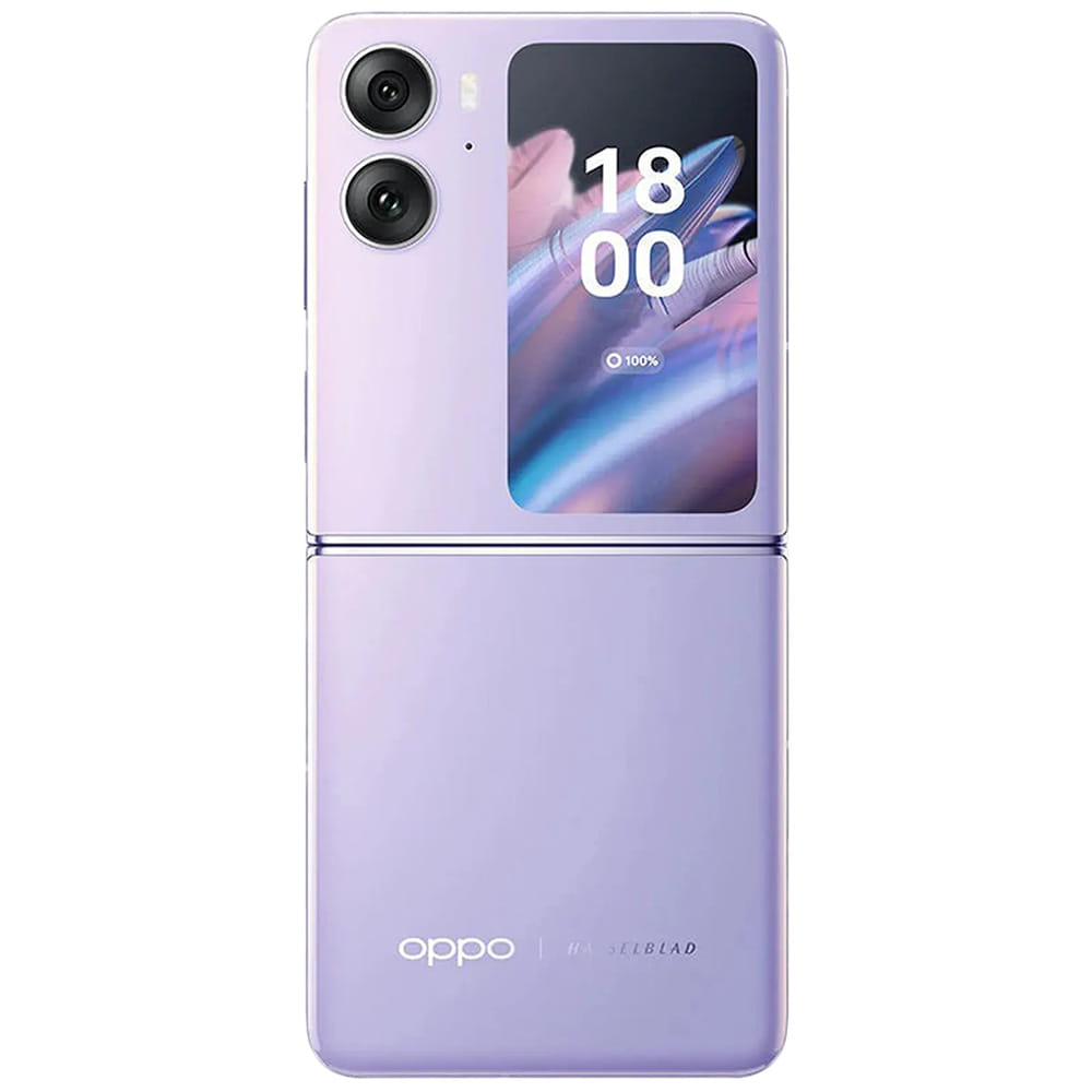 OPPO Find N2 Flip 5G - Refurbished_Moonlight Purple_Back_46819