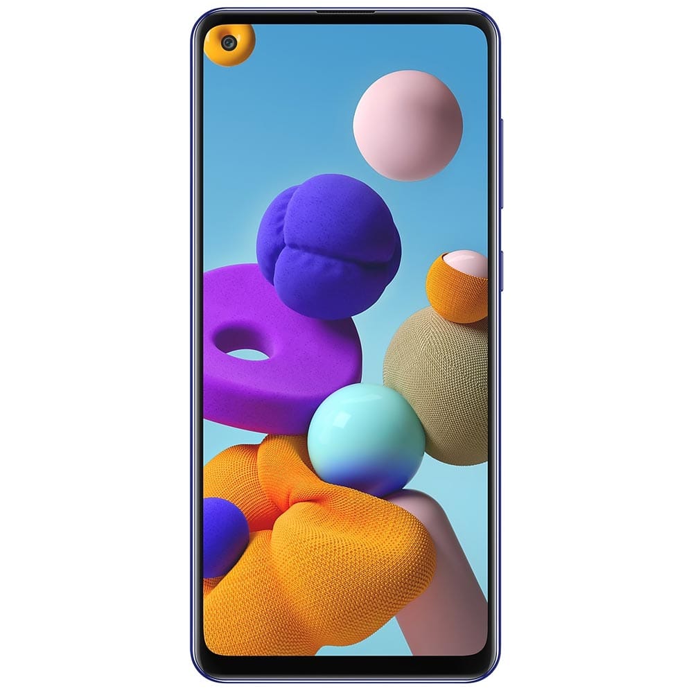 Samsung Galaxy A21s - Refurbished_Blue_Front_49901
