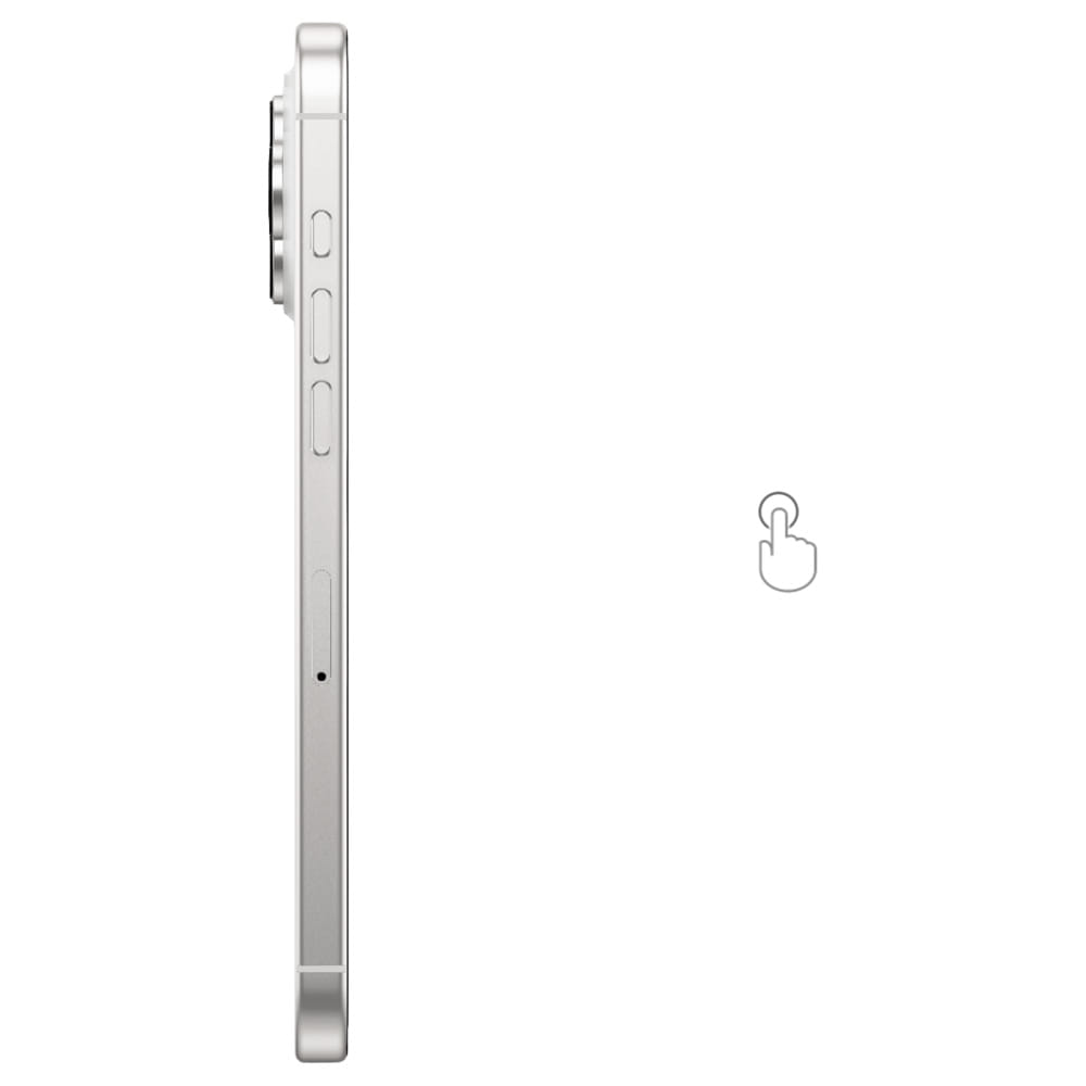 Apple iPhone 16 Pro Max - Refurbished_White Titanium_Left Side_46383