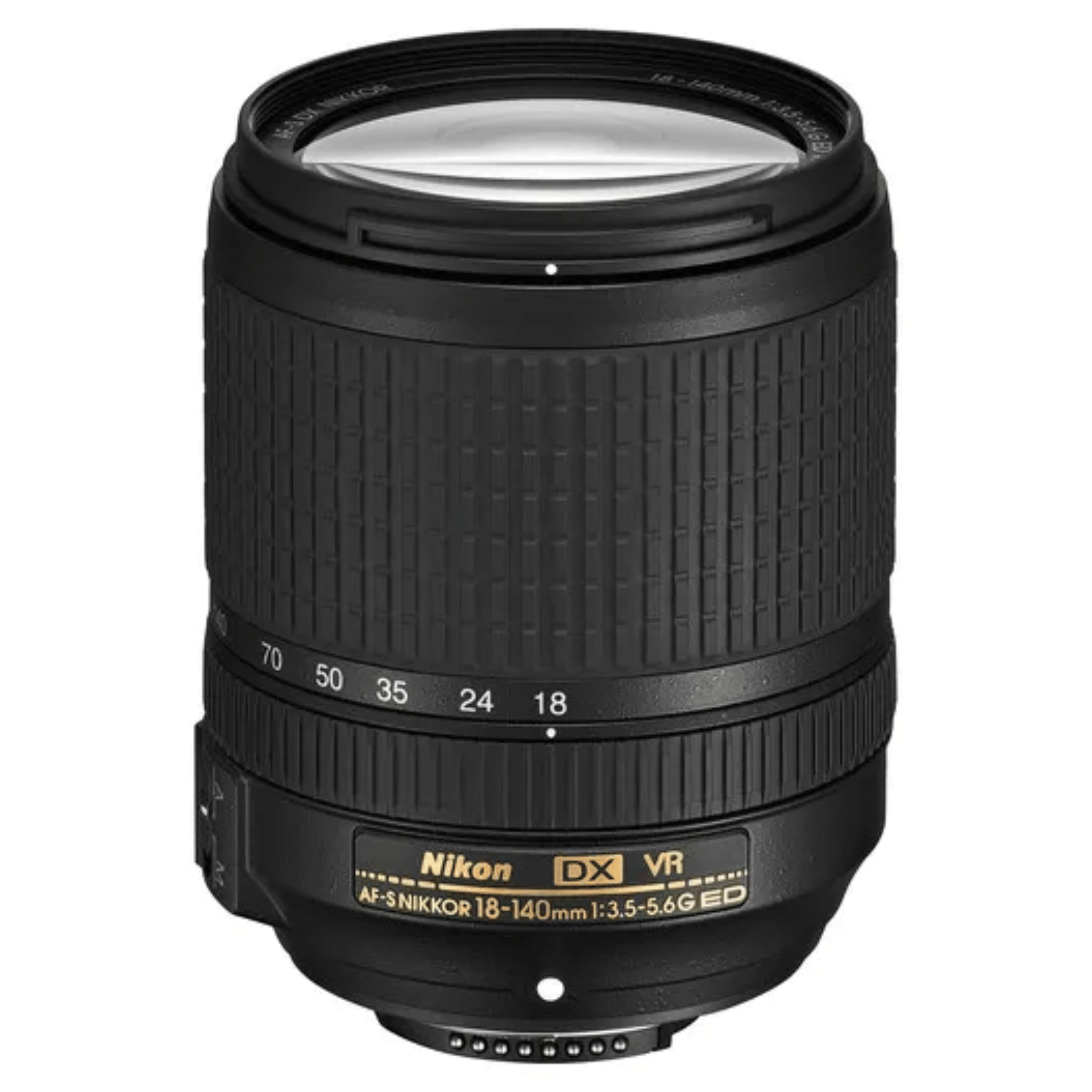 NIKON AF-S DX NIKKOR 18-140 mm f/3.5-5.6 G ED VR Standard Zoom  Lens - Refurbished Good - Black - Refurbished