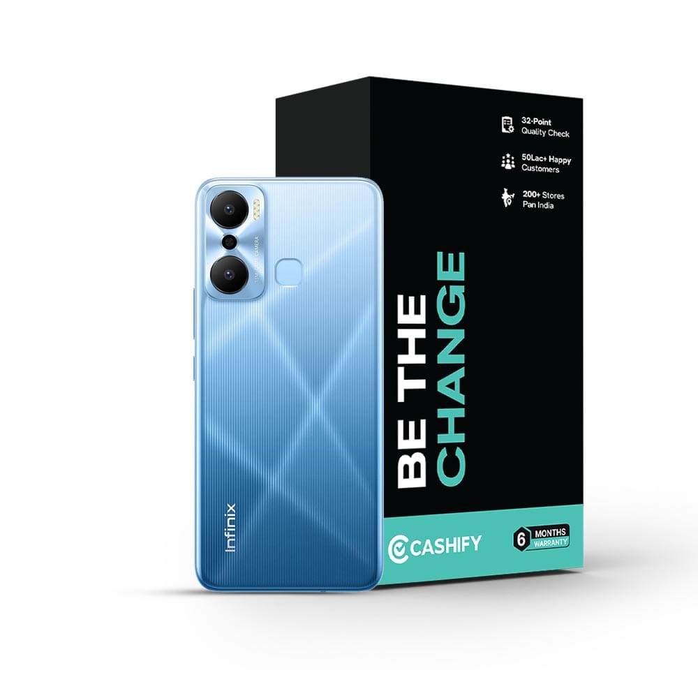 Infinix Hot 20 Play - Refurbished_Luna Blue_Phone With Box_51903